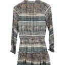 Sky to Moon  Long Sleeve Keyhole Boho Bohemian Paisley Mini dress Photo 3