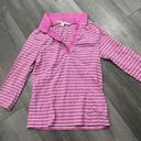 Tommy Hilfiger  Polo Shirt Womens Pink Stripe Collared Y2K Preppy Size M Photo 0