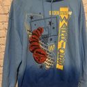 Nba  Warriors Oversized Graphic Hoodie Blue Women's Large NWT Photo 2