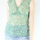 New York & Co. Y2K Green Fairycore Babydoll Top Photo 1