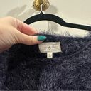 Lou & grey  Navy Fuzzy Crewneck Pullover Super Soft Sweater Size Small Photo 3