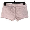 J Brand  SZ 26 Cut-Off Jean Shorts Low-Rise Frayed Hems Pocket Zip-Fly Light Pink Photo 1