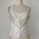 Vanity Fair Vintage Off White Lace Cami Photo 0