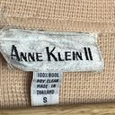 Anne Klein  II Wool Open Sweater Cardigan Blazer Coat Beige Yellow Small Photo 8