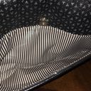 Nine West  Black & Silver Tone Laser Cut Foldover Clutch Or Shoulder Bag Photo 6