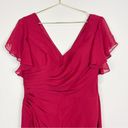 JJ's House NWT JJ’s House V-Neck Floor Length Chiffon Bridesmaid Dress Burgundy Size 12 Photo 3