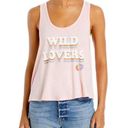 Wildfox  Womens Size Medium Pink Wild Lovers Knit Graphic Tank Slogan T-Shirt Top Photo 0