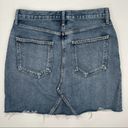 AGOLDE  Denim Skirt Ada 100% Cotton Distressed Mini Summer Frayed Premium SZ 27 Photo 2