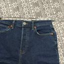 RE/DONE 90s High Rise Ankle Crop Jean In Dark Rinse Size 26 Photo 9