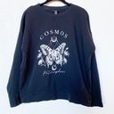 New Look  Cosmos Butterfly Graphic Pullover Sweatshirt Size Medium Photo 0