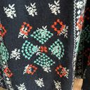 THML  Womens‎ Tank Top Navy Blue Geometric Embroidered Detail Sleeveless Medium Photo 3