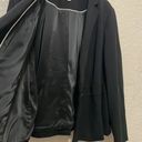 Talbots  Blazer Jacket Womens Size 18W Black Rayon Fabric Knit In Italy Photo 4
