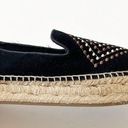 Jack Rogers  Black Suede Boho Espadrille Loafers Women’s Size 9 Jute Embroidered Photo 1