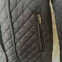 Jones New York Grey  hooded quilted coat Photo 4