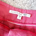 Veronica Beard  Melon NOEL Pleated Woven Viscose Trousers Size 8 Pants Photo 5