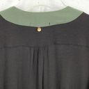 Tbags Los Angeles T-Bags Los Angeles Beaded V-Neck Tunic Top Black Green Rope Tassels Size Large Photo 4