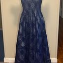 Hill House  Home Ellie Nap Dress Navy Metallic Check Size Small Discontinued Photo 0
