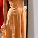 House Of CB  Carmen Midi Dress in Tangerine XS Photo 3