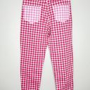 Daisy Street  Womens Mom Jeans Two-Tone Gingham High Rise Red and Pink Size EU 36 Photo 1