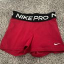 Nike Red Pro Spandex Shorts  Photo 0