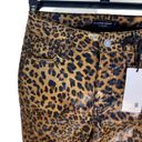 Hammer Jeans Womens Leopard Print Coated Denim Jeans Beige Size 7 NWT Spring Photo 6