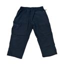 VEOBIKE Cargo Capri Water Resistant Cargo Capri Pants Navy Size Large Photo 10