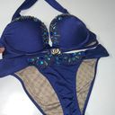 Victoria's Secret Victoria Secret Swim Bikini Set 32B Embellished Bombshell Push Up Adds RARE Photo 1