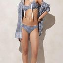 J.Crew  Matching Set Balconette Underwire Bikini 3 Piece Gingham Women's 32C XS Photo 13