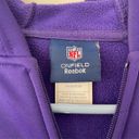 NFL Team Apparel NFL Minnesota Vikings Ascent Full Zip Oversized Hooded Fleece Size S Photo 4