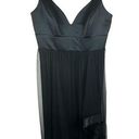 Hayley Paige Occasions  Black Floor Length Bride's Maid Gala Formal Dress Size 14 Photo 0