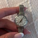 Vintage Silver Timex Water Resistant Bracelet Watch Photo 5