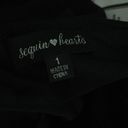 Sequin Hearts Black Dress Photo 4