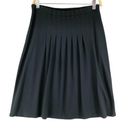 J.Jill  Wearever Collection Womens Size XS  Skirt Stretch Black Pleated Front Photo 0