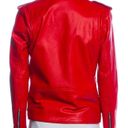 Understated Leather  x Revolve Red Easy Rider Leather Jacket Photo 4