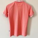 Adidas  Climalite Orange Polo Zip Golf Shirt Size Small Photo 2