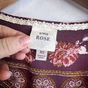 Knox Rose  Long Sleeve Vneck Peasant Blouse Size XS‎ Photo 6