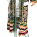 Blink Bl^nk London Womens Size OS Multicolor Snake Skin Duster Kimono Top Photo 2