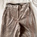 Romeo + Juliet Couture Dusty Gray/Brown Velvet Pants Photo 1