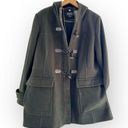 Pendleton  Merino Wool Hooded Car Coat Shacket, Olive Green & Toggle Close sz. 18 Photo 8