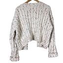 The Moon  & Madison Womens Cardigan Sweater Sz Large Chunky Confetti Cable Knit Open Photo 2