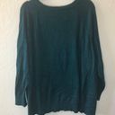 Dress Barn  Sweater Teal Scoop Neck Knit Sz 2X GUC Plus Size Casual Long Sleeve Photo 9