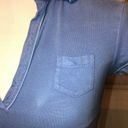 EXPRESS Vintage  blue polo shirt Photo 2