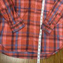 Rei Co-op  Womens Flannel Shacket Shirt Size Large Organic Cotton Button Up Red Photo 10