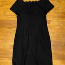 Talbots Black Scalloped Cocktail Dress Photo 1