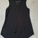 Iz Byer Black Flowy Shirt Photo 3