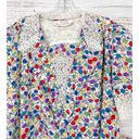 Oscar de la Renta Vintage Miss O by  Floral Short Sleeve Top Multi-Color Size XL Photo 2