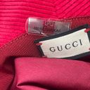 Gucci  New Red Corduroy Cotton “Orgasmique” Patch Bucket Hat Photo 10