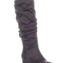 Seven Dials 7Dials Norbury Tall Slouch Boots Suedette NEW 6.5 Grey Gray Heeled Shoes Vegan Photo 8