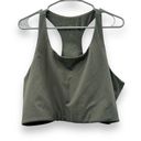 Girlfriend Collective  Bra Olive Green Gray Scoop Neck Racerback Sports Bra 4XL Photo 0