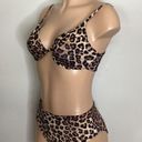 Good American New. Cheetah print high rise bikini.  size 2 = S/M. Retails $129 Photo 13